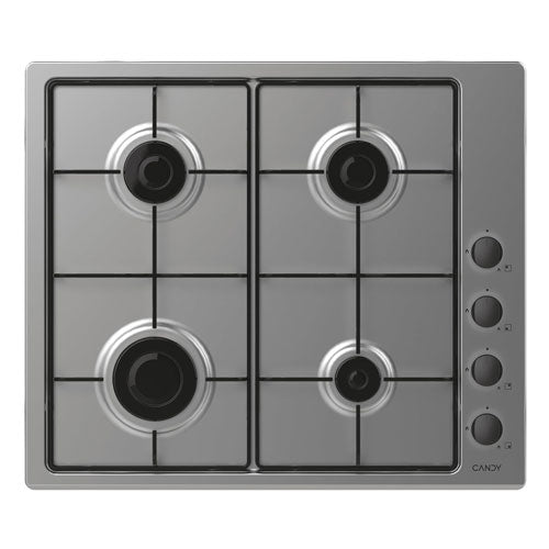 PIANO COTTURA 60 CM 4 FUOCHI GAS INOX CHW6LBX CANDY #cat