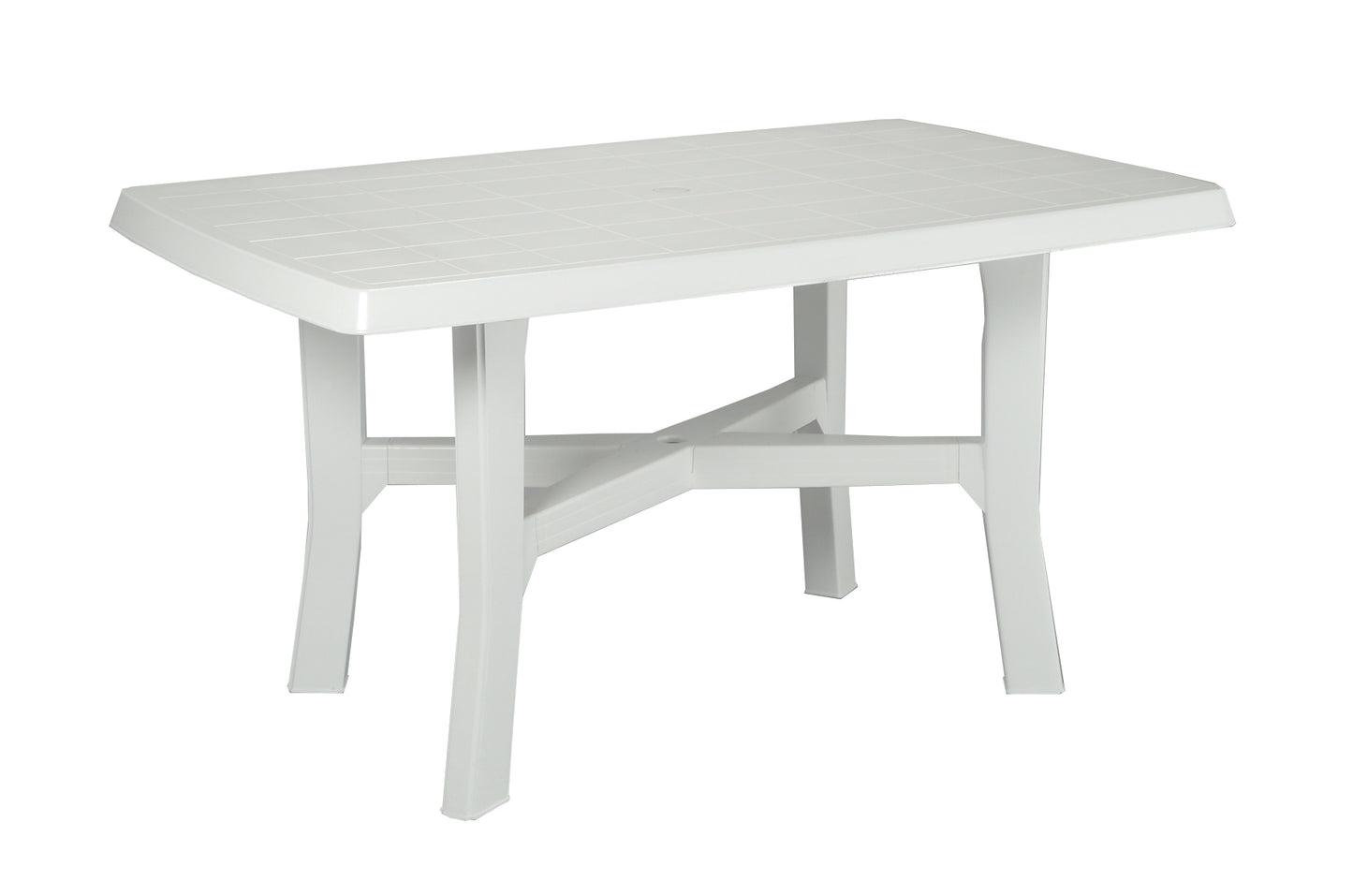 TAVOLO RESINA RODANO BIANCO 138X88 189544 #CAT