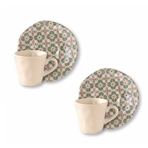 TAZZINA CAFFÈ 2 PZ "LE CEMENTINE" INFIORE GRES 52524 BRANDANI