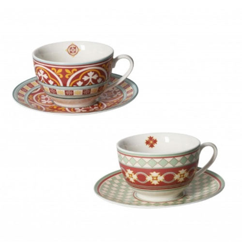 TAZZA THÈ 2 PZ "LE CEMENTINE" QUADRELLA/ROSONE 52535 BRANDANI