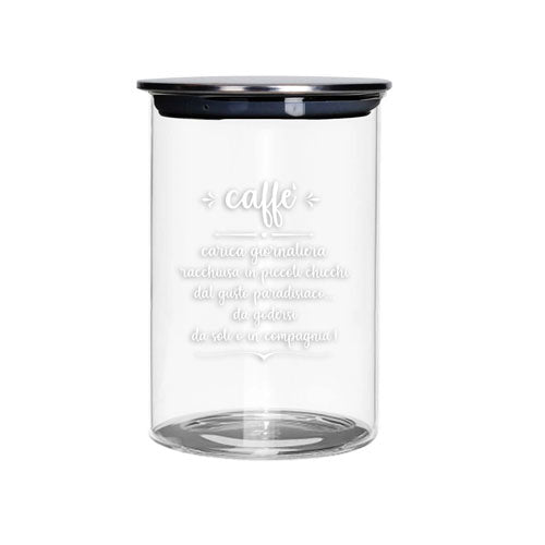 BARATTOLO CAFFE VETRO GRANDE C/TAPPO "CUCINA&TECHNO" 52610  BRANDANI