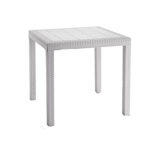 TAVOLO DALLAS BIANCO 80X80 #CAT