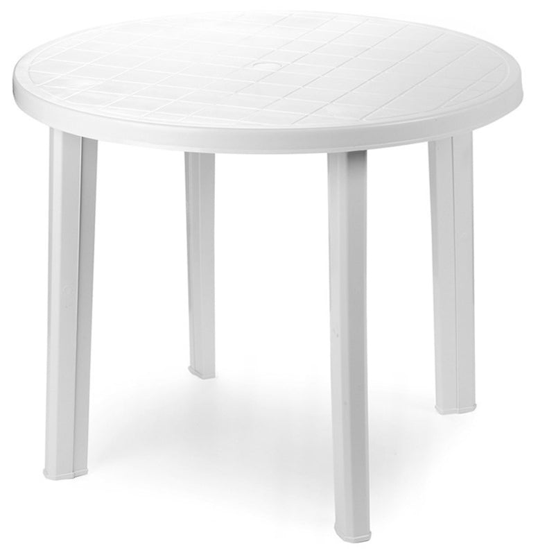 TAVOLO TONDO BIANCO 90X90XH72 203542  #CAT