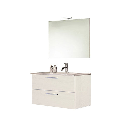 MOBILE BAGNO "ALICE" 80 CM OLMO BIANCO ALICE80OLBI SAV #cat