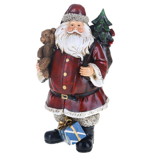 BABBO NATALE C/ORSO RESINA "ADDOBBI&DECORATION" 83732 BRANDANI