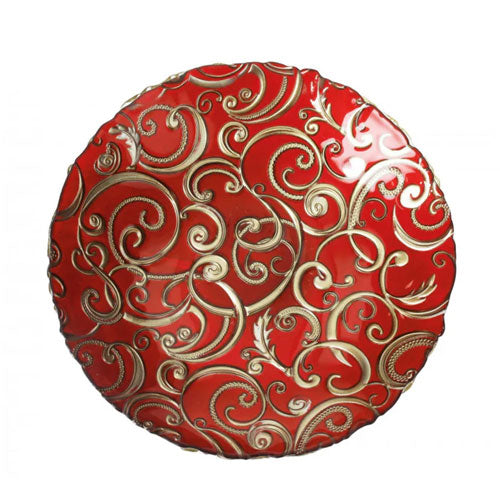 CIOTOLA 40 CM ROSSO "FILO D'ORO" 52743 BRANDANI