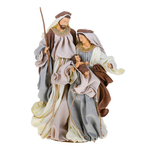 NATIVITÁ IN RESINA/TESSUTO GRIGIO-TORTORA 85060 BRANDANI