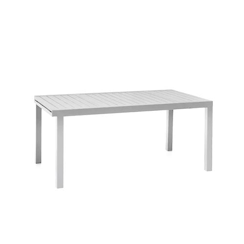 TAVOLO ALLUNGABILE "OSTUNI" 160-240 X 90 CM BIANCO #cat