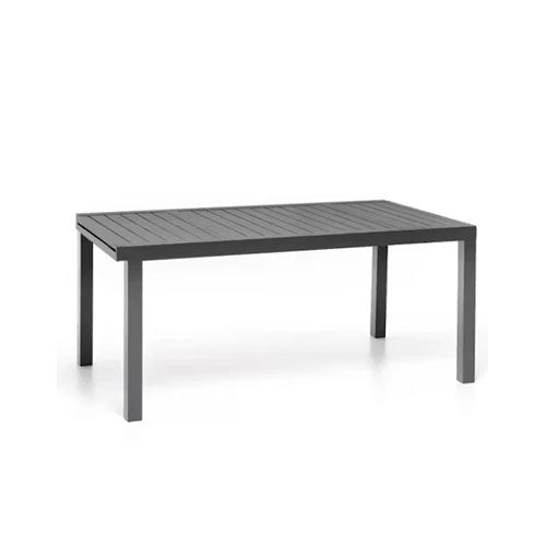 TAVOLO ALLUNGABILE "OSTUNI" 160-240 X 90 CM ANTRACITE #cat