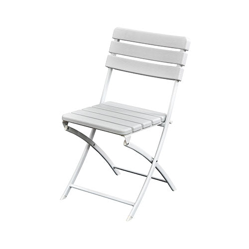 SEDIA PIEGHEVOLE "WOOD" BIANCO #cat