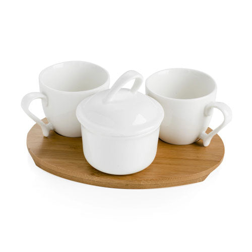 COFFEE 3 PZ "PORCELLANA BAMBOO" 54207 BRANDANI