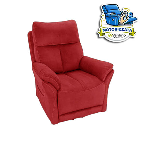 POLTRONA RELAX MOTORIZZATA "SARA" 2 MOTORI BORDEAUX 81084 #cat