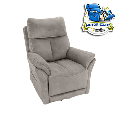 POLTRONA RELAX MOTORIZZATA "SARA" 2 MOTORI GRIGIO 81084 #cat