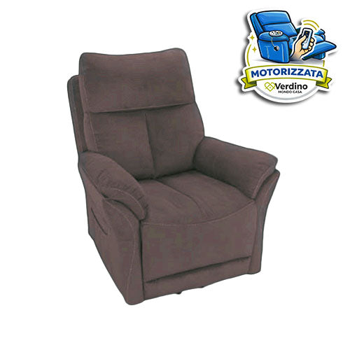 POLTRONA RELAX MOTORIZZATA "SARA" 2 MOTORI MARRONE 81084 #cat