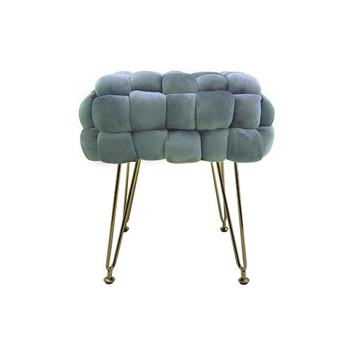 POUF "SOPHIE" GRIGIO INTRECCIATO 0048498 #cat