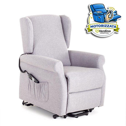 POLTRONA RELAX MOTORIZZATA "CHIARA" 2 MOTORI GRIGIO M0657DL-03 #cat