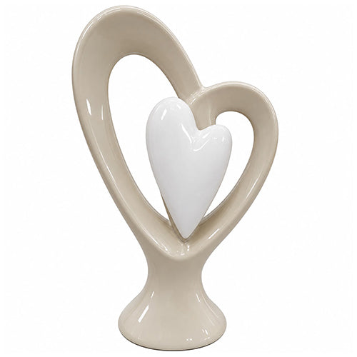 SCULTURA CUORE TORTORA H 33 CM ST236145 SIRO