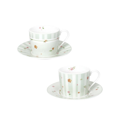 TAZZA THÈ 2 PZ "POLLINE" VERDE 51146 BRANDANI