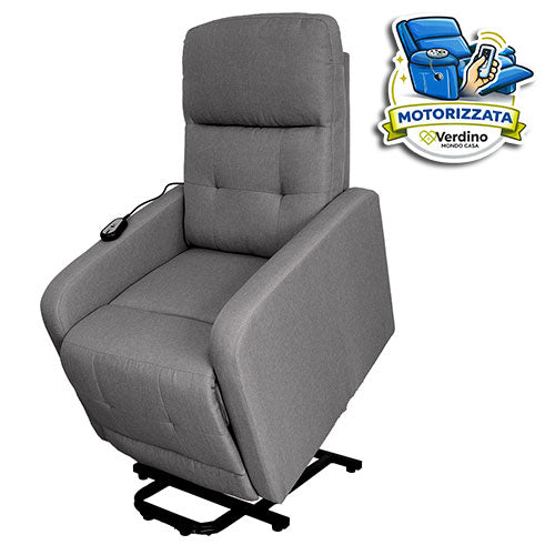 POLTRONA RELAX MOTORIZZATA "IKA" 1 MOTORE GRIGIO 2201.0074 #cat