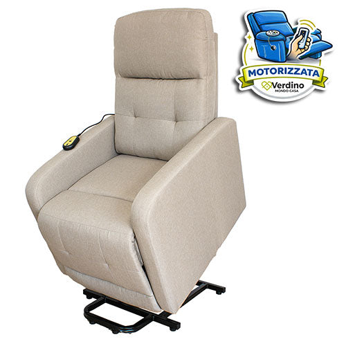 POLTRONA RELAX MOTORIZZATA "IKA" 1 MOTORE BEIGE 2201.0071 #cat