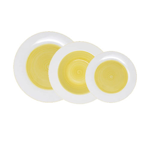SERVIZIO PIATTI 18 PZ "RUGIADA" GIALLO VILLA ALTACHIARA