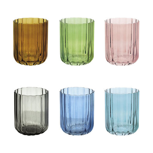 BICCHERE 6 PZ COLORI ASSORTITI "CALLIOPE" 51376 BRANDANI