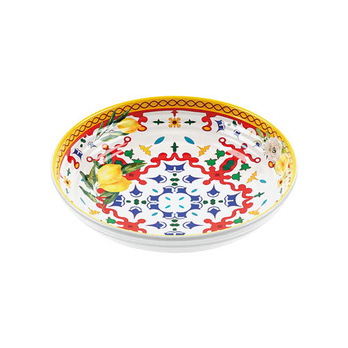 PIATTO FONDO 6 PZ "FLOWERS&LEMON" 28190052 GUZZINI