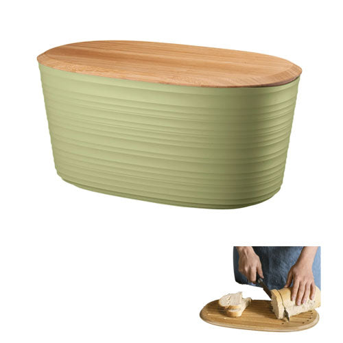 CASSETTA PANE CON COPERCHIO TAGLIERE "TIERRA" VERDE ALGA 179600257 GUZZINI