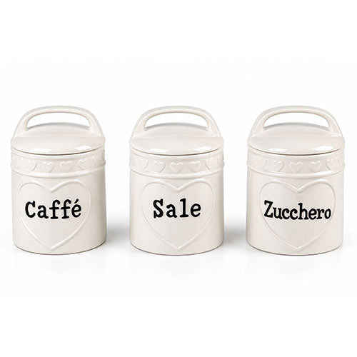 BARATTOLO IN CERAMICA 3PZ Z/S/C ST33107 SIRO