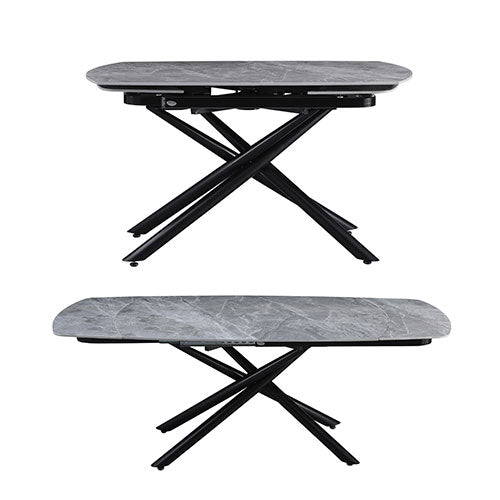 TAVOLO ALLUNGABILE "RYDER" 140-200 X 90 X 76 CM GRIGIO 0049117 #cat