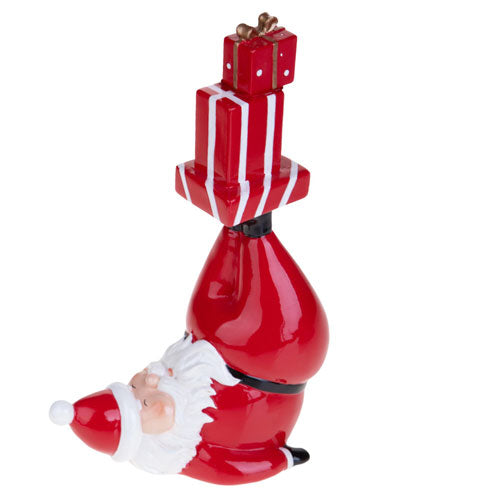 BABBO NATALE EQUILIBRISTA RESINA "SOTTO L'ALBERO" 80179 BRANDANI