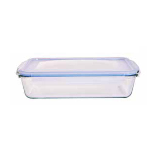 CONTENITORE IN VETRO RETTANGOLARE 32X19,5 CM 2200 ML "BELLI&FRESCHI" GMD