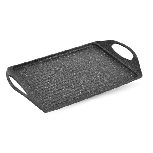 VASSOIO GRIGLIATO 44X27 CM INDUZIONE "PIETRA LAVICA" GMD