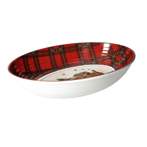 CIOTOLA OVALE 33 CM "CHRISTMAS" 80006 BRANDANI