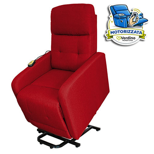POLTRONA RELAX MOTORIZZATA "IKA" 1 MOTORE BORDEAUX 2201.0077 #cat