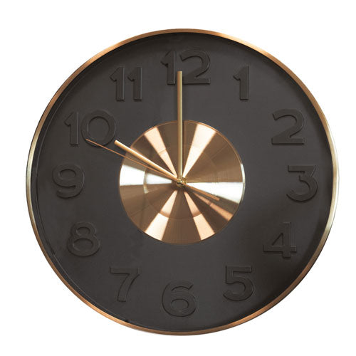 OROLOGIO Ø 40 CM "VINTAGE" ORO E NERO 51893 BRANDANI