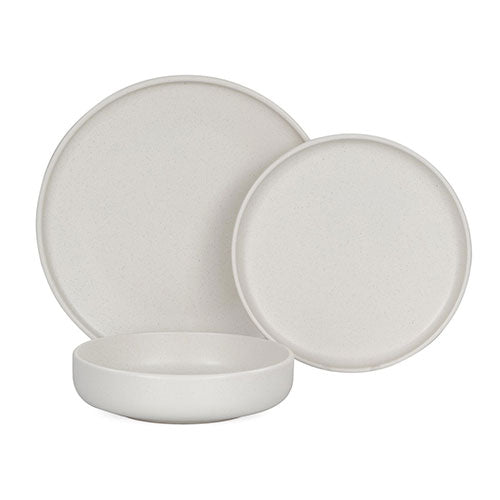 SERVIZIO PIATTI 18 PZ "SKANDIK" PEPPER WHITE 0049429 CASA COLLECTION