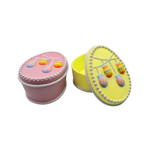 SCATOLA UOVO CERAMICA 18 X 13 CM F50 VARI COLORI S.I.PAR