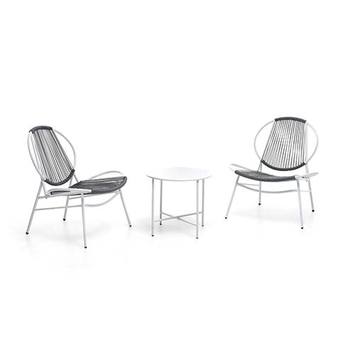 SET GIARDINO BALCONY "TROPEA"  BIANCO #cat