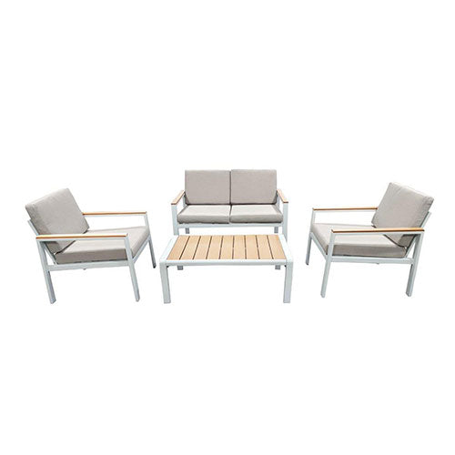 SET GIARDINO "OTRANTO" 4 POSTI BIANCO #cat