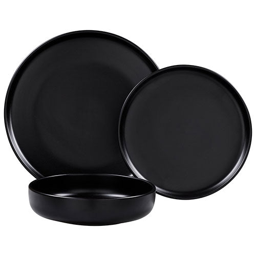 SERVIZIO PIATTI 18 PZ "SKANDIK" BLACK 0050053 CASA COLLECTION