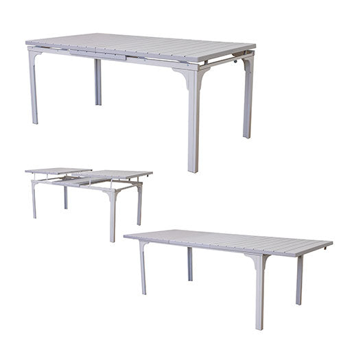 TAVOLO "OREGON PLUS" 180-240 X 80 CM BIANCO #cat