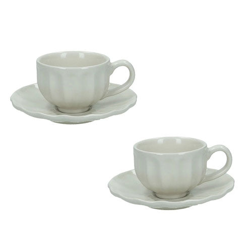 TAZZINA CAFFÈ 2 PZ "CALIPSO" AVORIO 51435 BRANDANI