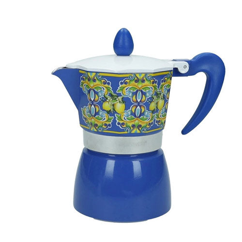 CAFFETTIERA 3 TZ "CITRUS BLU" 51595 BRANDANI