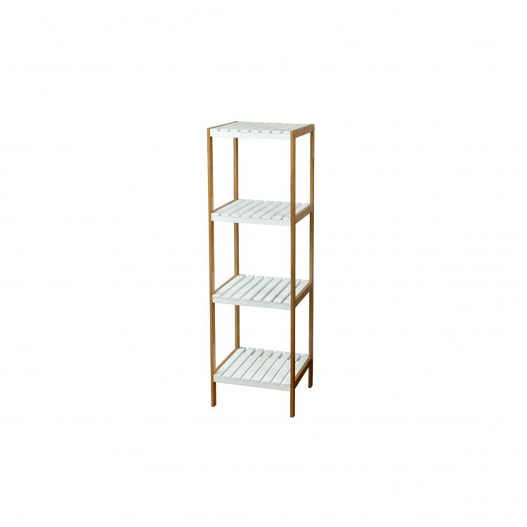 SCAFFALE - AXIS - 110 - IN BAMBOO-BIANCO